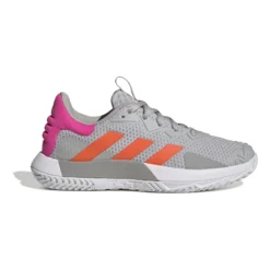 ADIDAS SoleMatch Control Scarpa Per Tutte Le Superfici Donna - Grigio Chiaro, Arancione