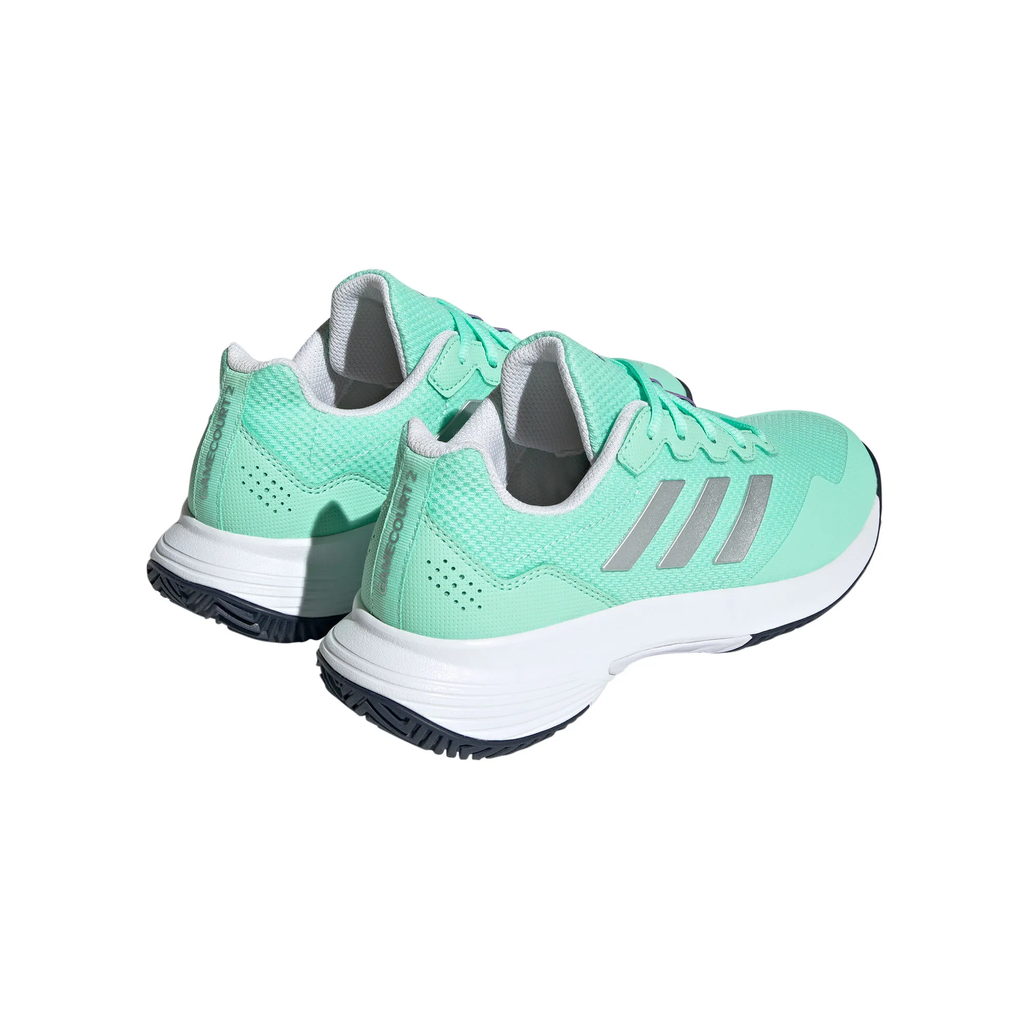 ADIDAS Gamecourt 2 Scarpa Per Terra Rossa Donna - Mint, Argento - immagine 5