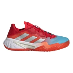 ADIDAS Barricade Scarpa Per Terra Rossa Donna - Rosso, Bianco