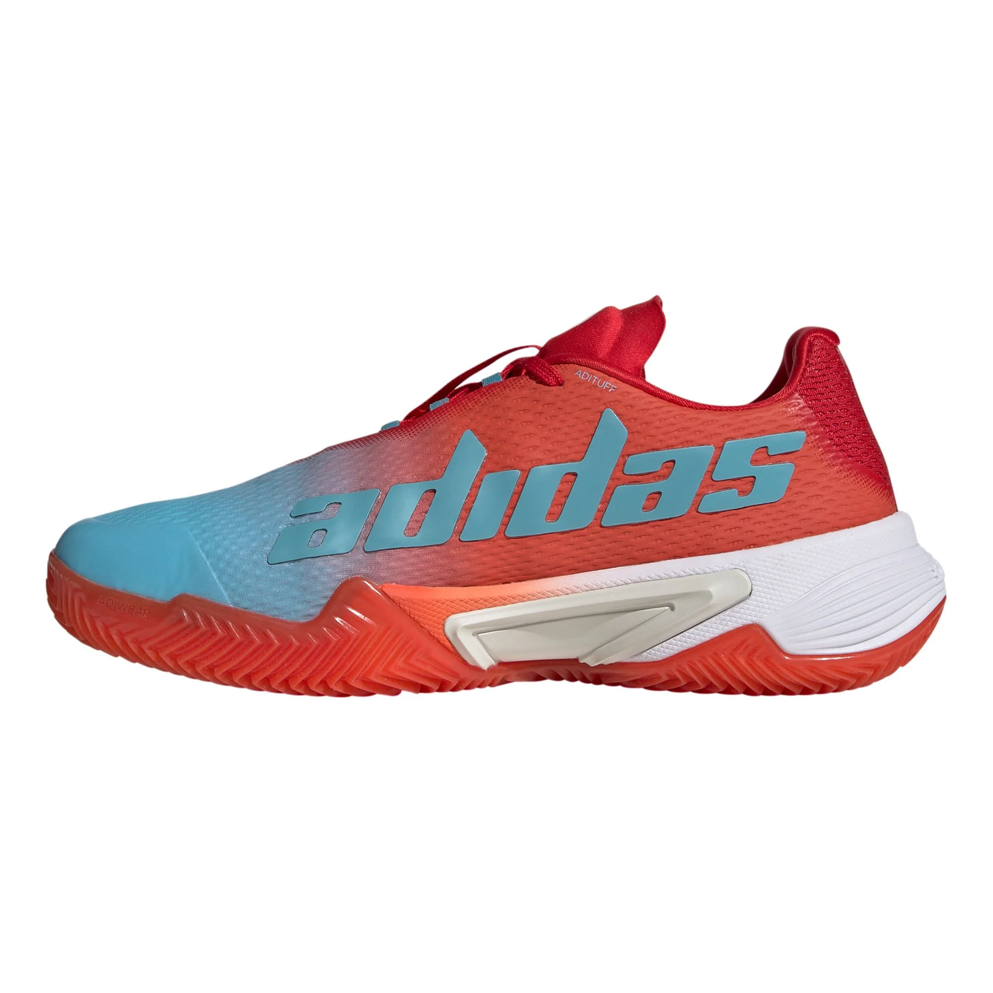 ADIDAS Barricade Scarpa Per Terra Rossa Donna - Rosso, Bianco - immagine 2