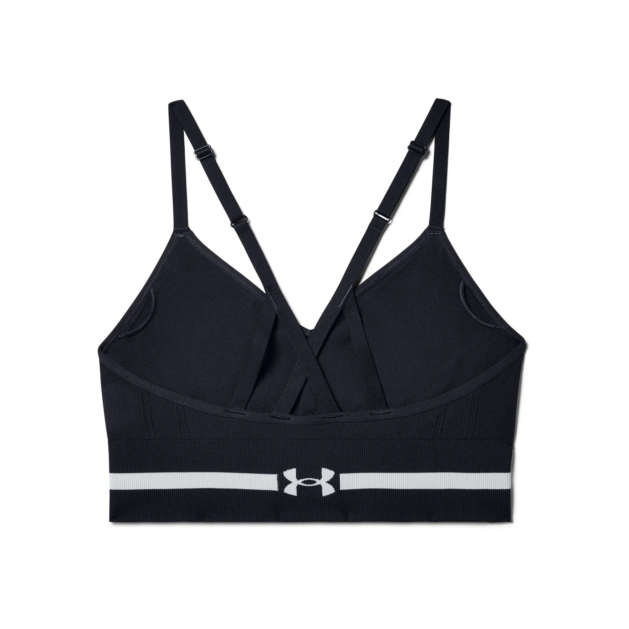 Under Armour Seamless Low Long Reggiseni Sportivi Donna - Nero, Grigio Chiaro - immagine 2