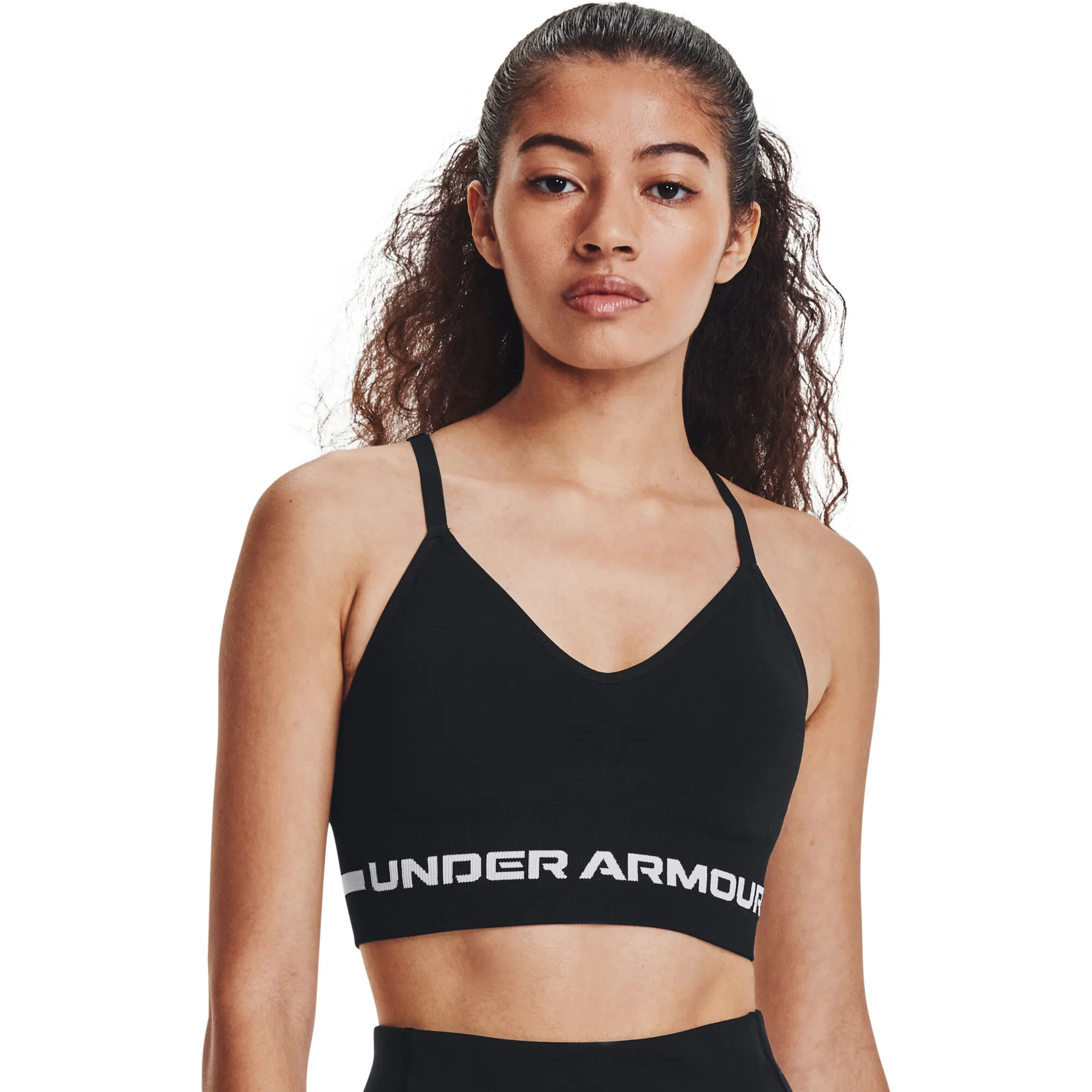 Under Armour Seamless Low Long Reggiseni Sportivi Donna - Nero, Grigio Chiaro - immagine 5