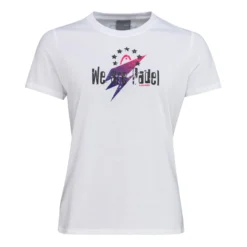 Head WAP Star Padel Maglietta Donna - Bianco