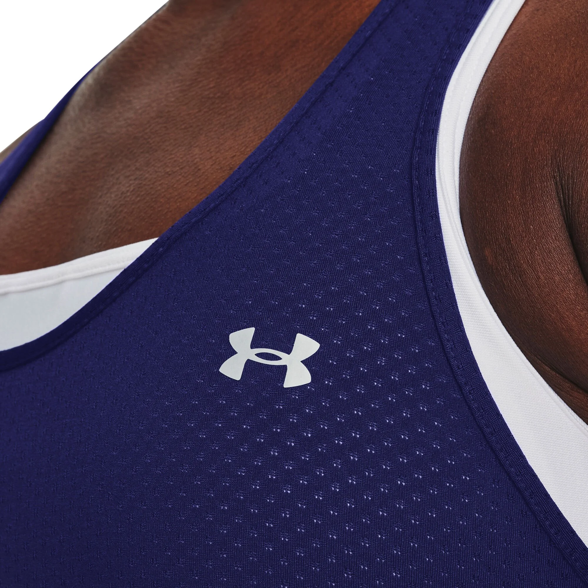 Under Armour Heatgear Racer Canottiera Donna - Blu Scuro - immagine 6