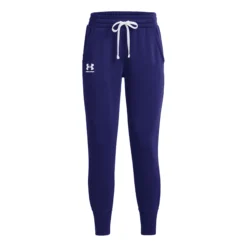 Under Armour Rival Pantalone Da Allenamento Donna - Blu Scuro, Bianco