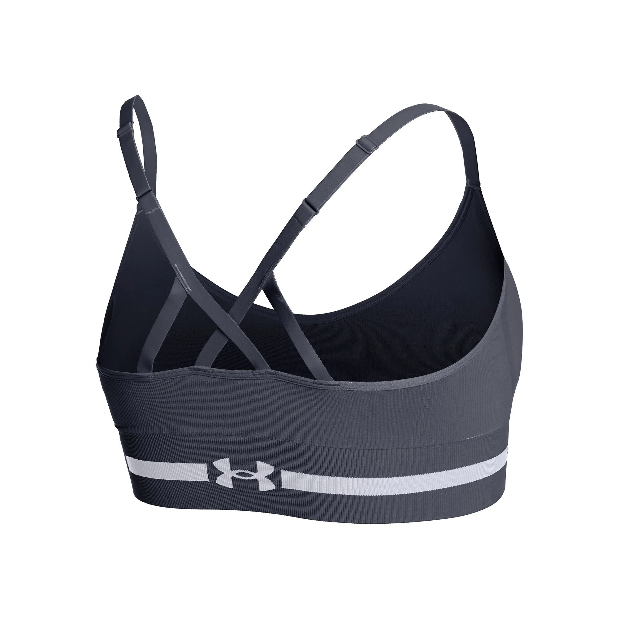 Under Armour Seamless Low Long Reggiseni Sportivi Donna - Grigio Scuro - immagine 2