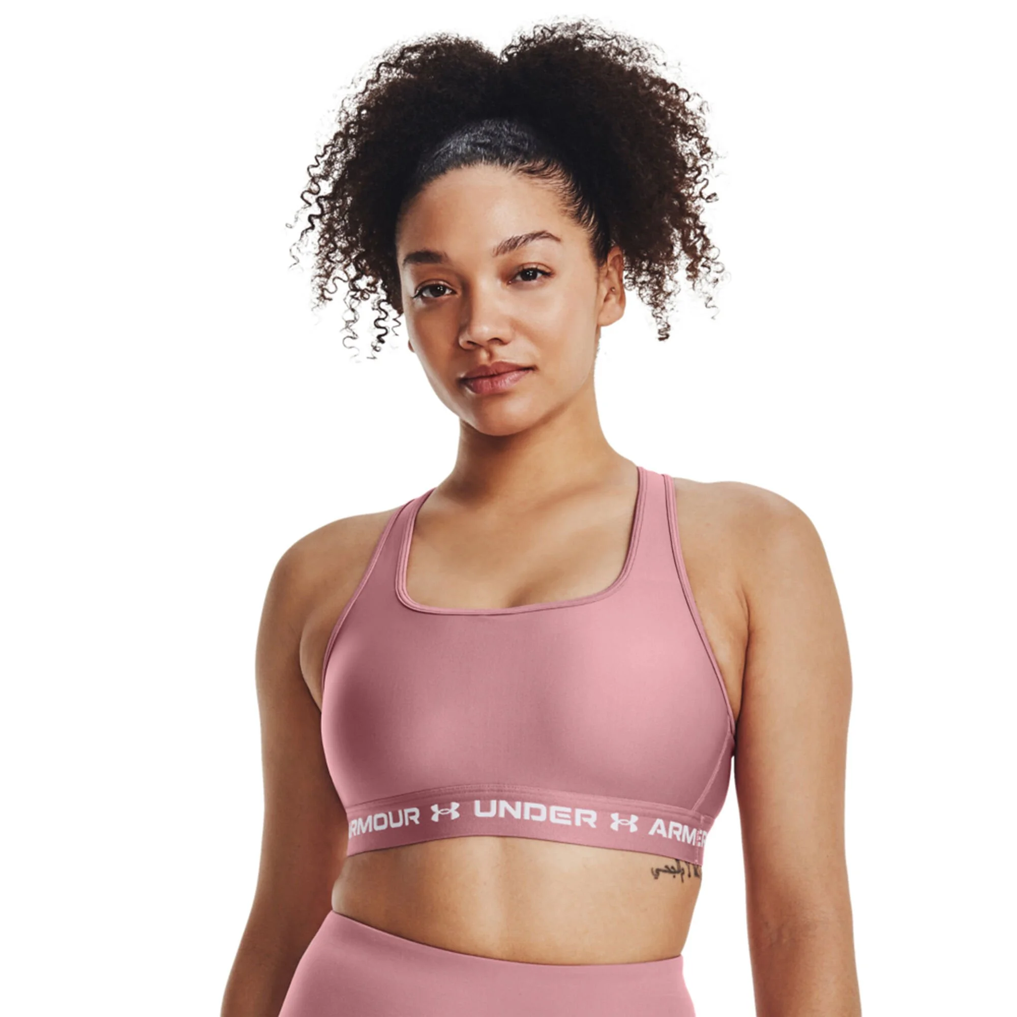 Under Armour Crossback Mid Reggiseni Sportivi Donna - Rosa - immagine 4