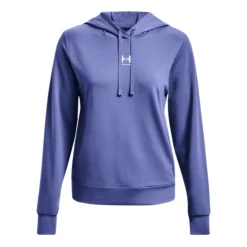 Under Armour Rival Terry Felpa Con Cappuccio Donna - Viola