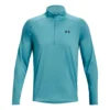 Under Armour Tech 2.0 Half-Zip Warm Up Manica Lunga Uomini - Turchese