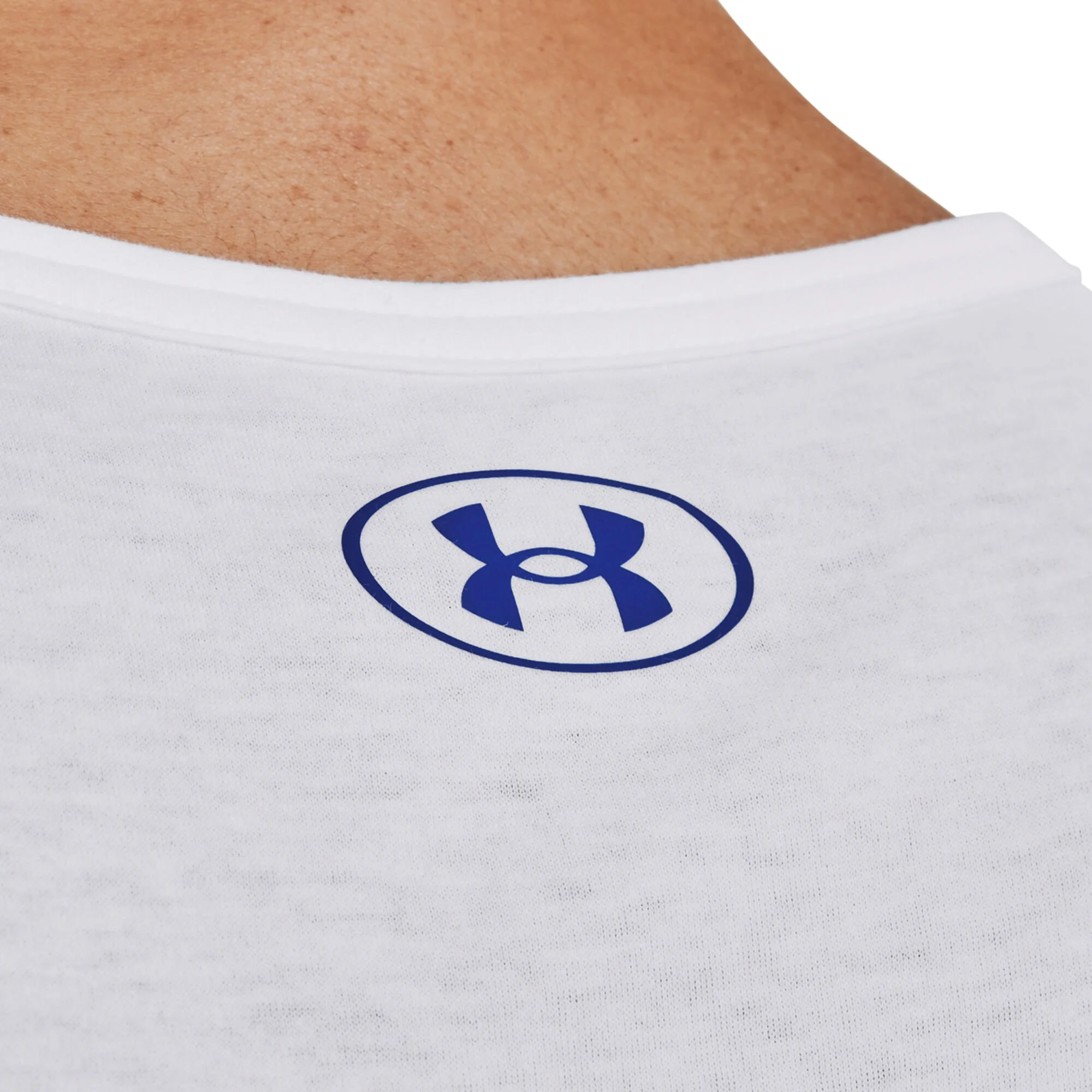 Under Armour Sportstyle Logo Graphic Canottiera Uomini - Bianco, Blu - immagine 6