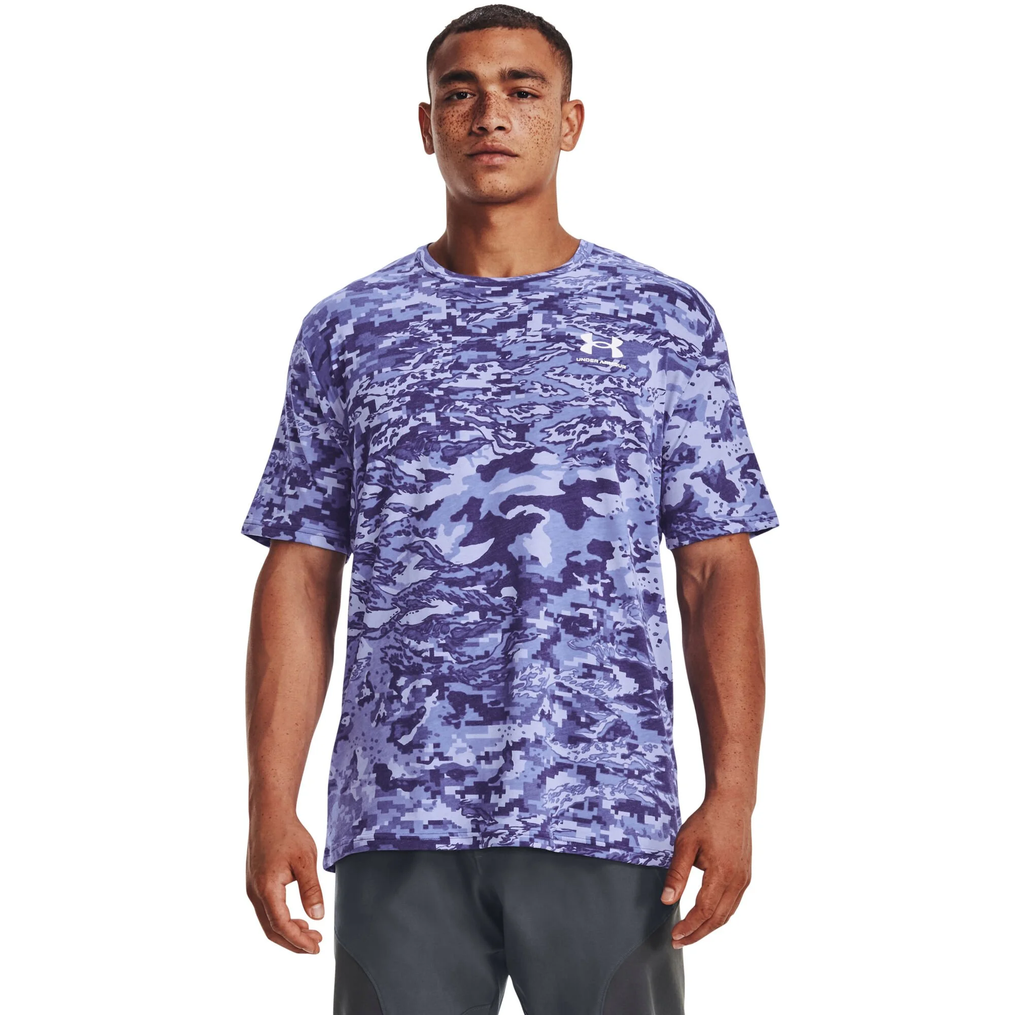 Under Armour ABC Camo Maglietta Uomini - Blu Scuro, Blu - immagine 3