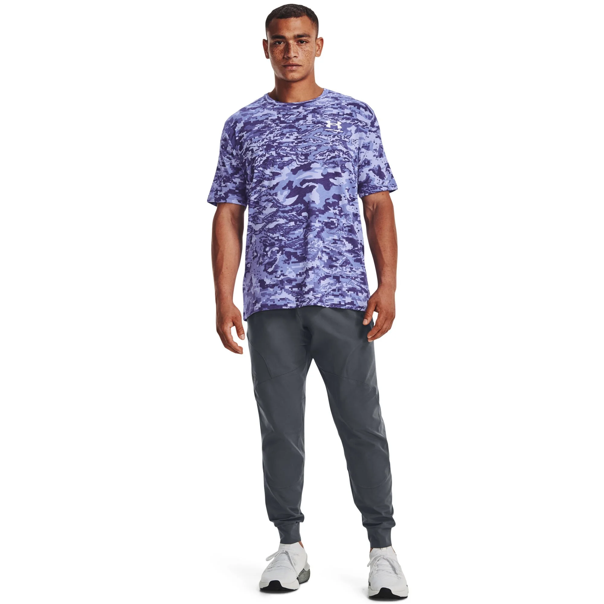 Under Armour ABC Camo Maglietta Uomini - Blu Scuro, Blu - immagine 5