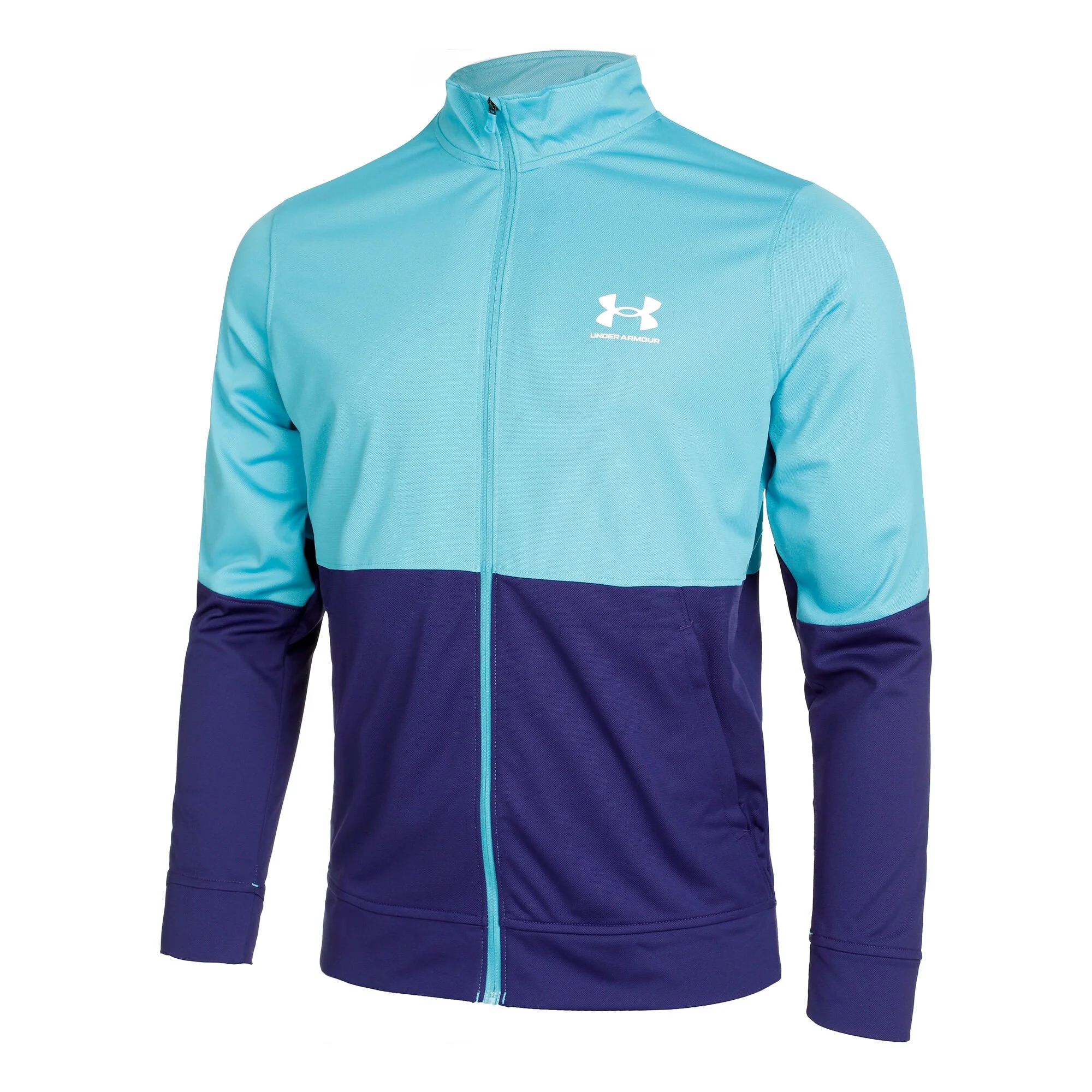 Under Armour Pique Track Uomini - Turchese, Blu Scuro