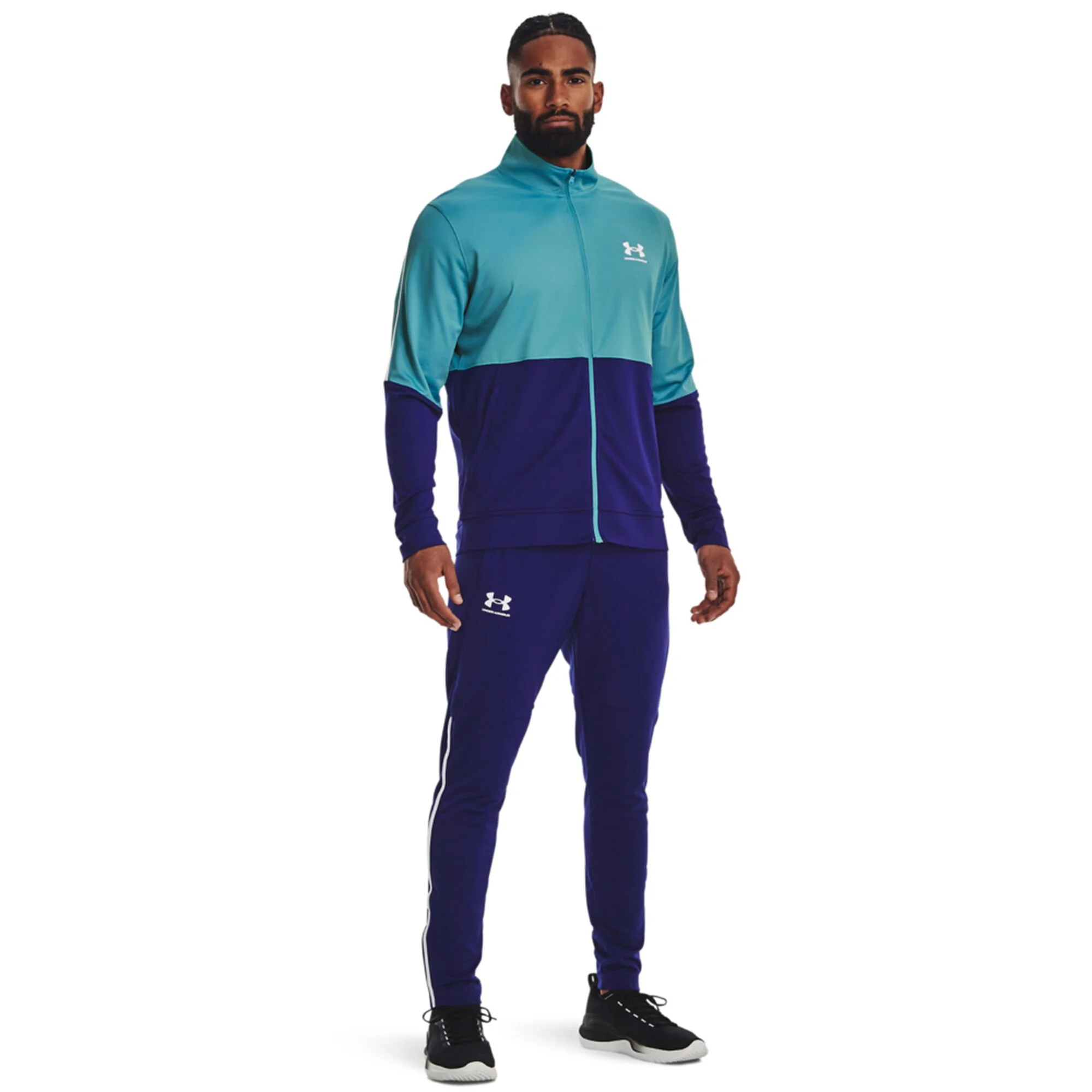 Under Armour Pique Track Uomini - Turchese, Blu Scuro - immagine 7