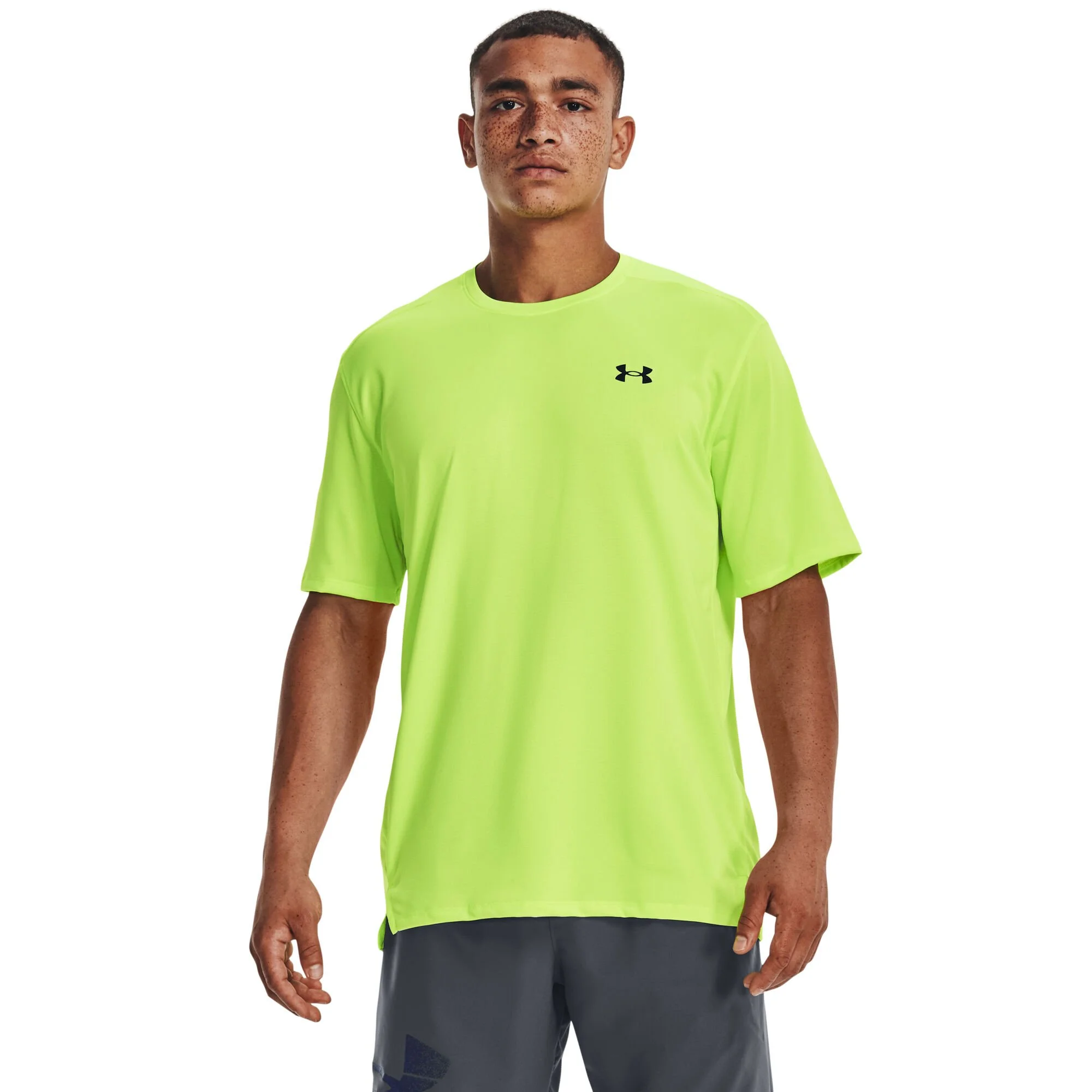 Under Armour Tech Vent Maglietta Uomini - Giallo Neon - immagine 3