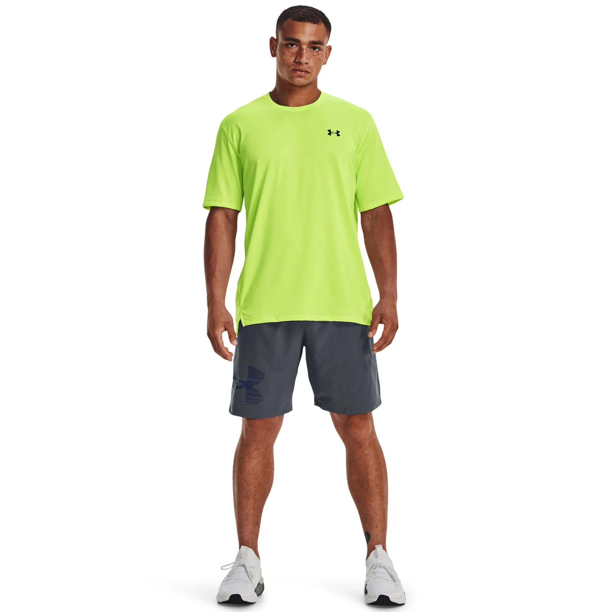 Under Armour Tech Vent Maglietta Uomini - Giallo Neon - immagine 5