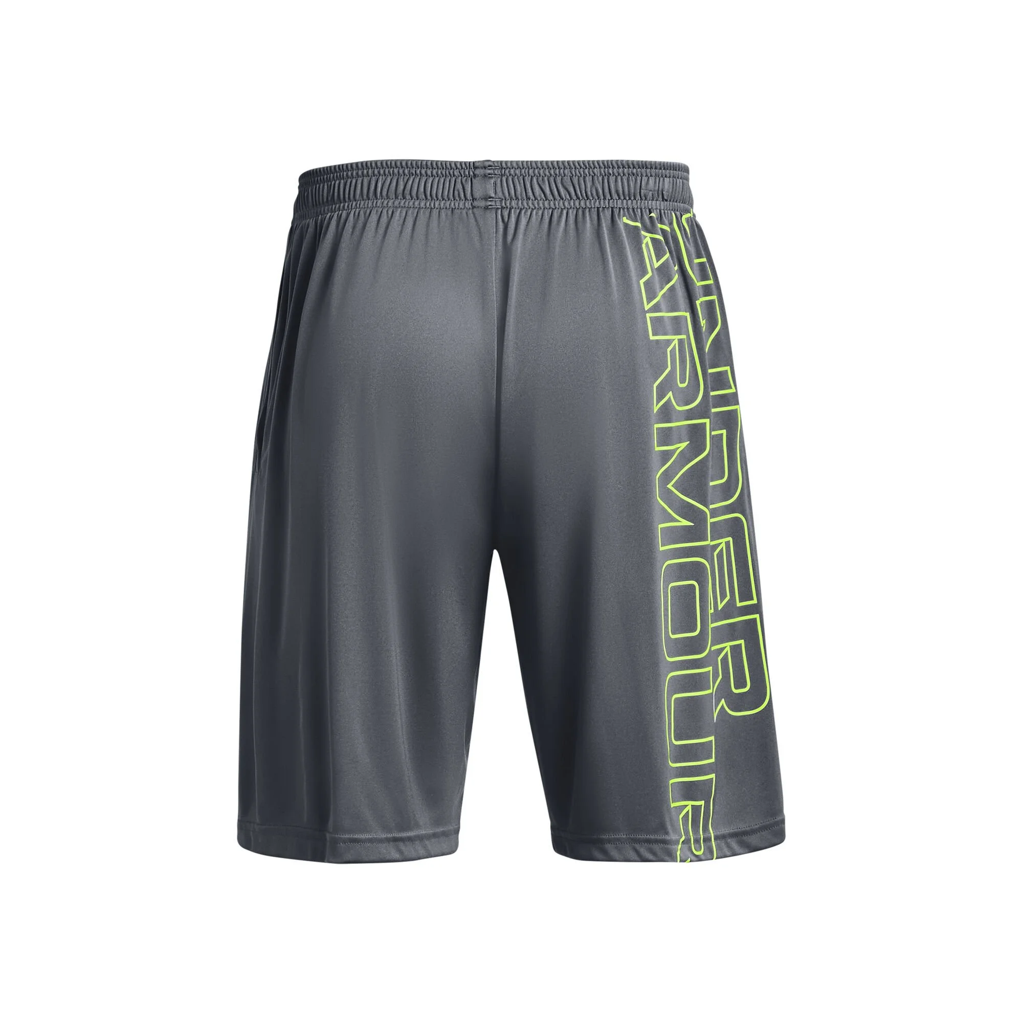 Under Armour Tech WM Graphic Pantaloncini Uomini - Grigio, Giallo - immagine 2