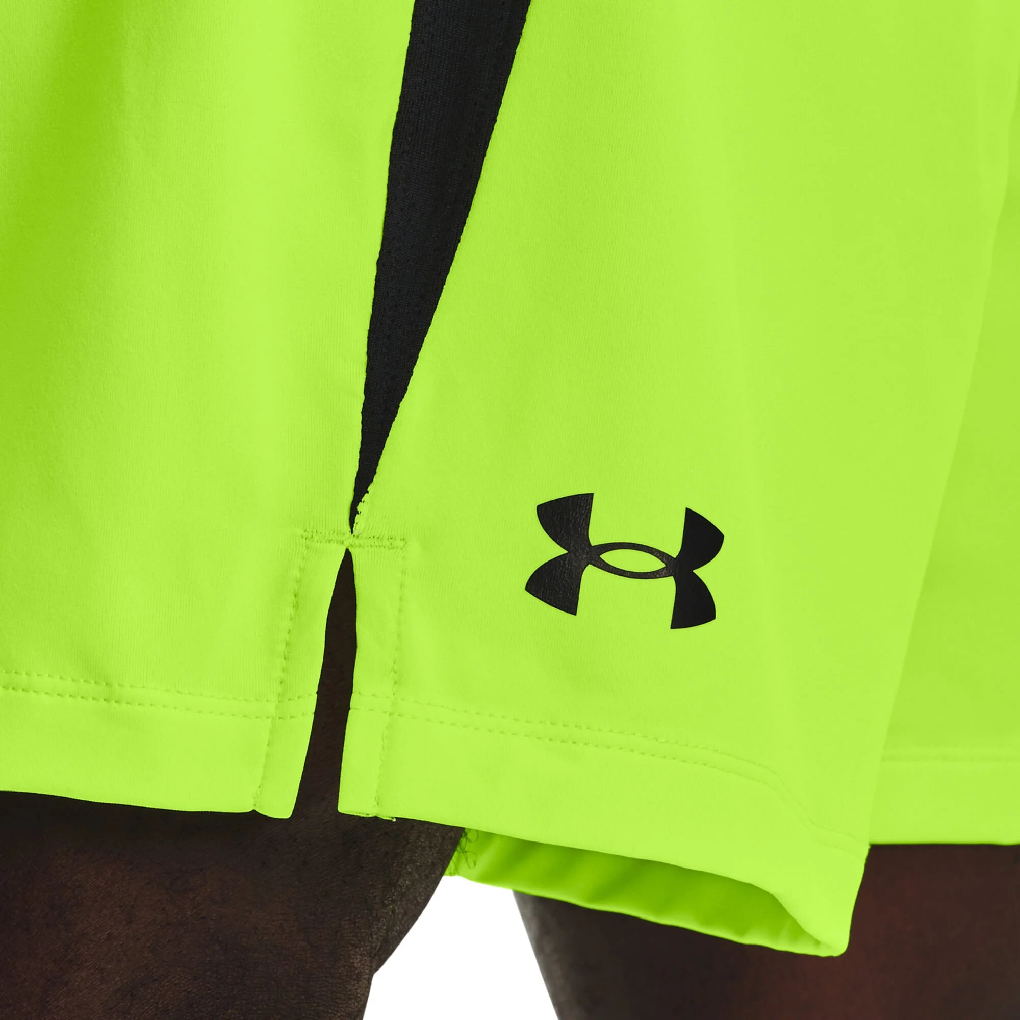 Under Armour Tech Vent Pantaloncini Uomini - Lime, Nero - immagine 7