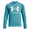 Under Armour Felpa Con Cappuccio Ragazzi - Turchese, Bianco