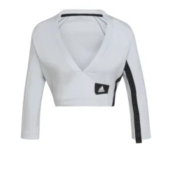 ADIDAS Mission Victory Cropped Manica Lunga Donna - Grigio