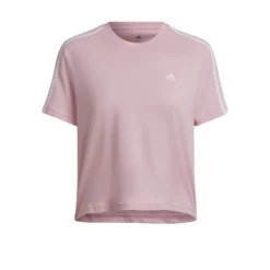 ADIDAS 3 Stripes Cropped Maglietta Donna - Rosa