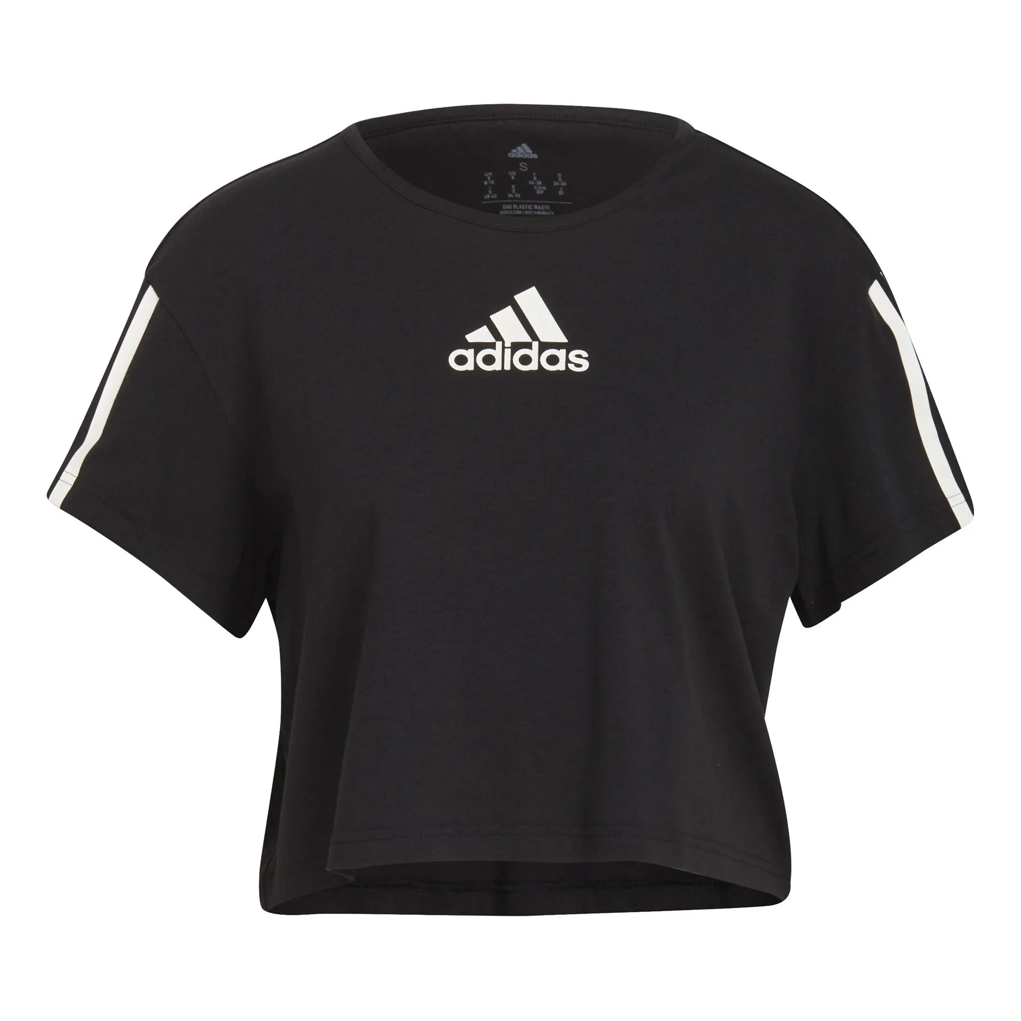 ADIDAS Cotton-Touch Cropped Maglietta Donna - Nero