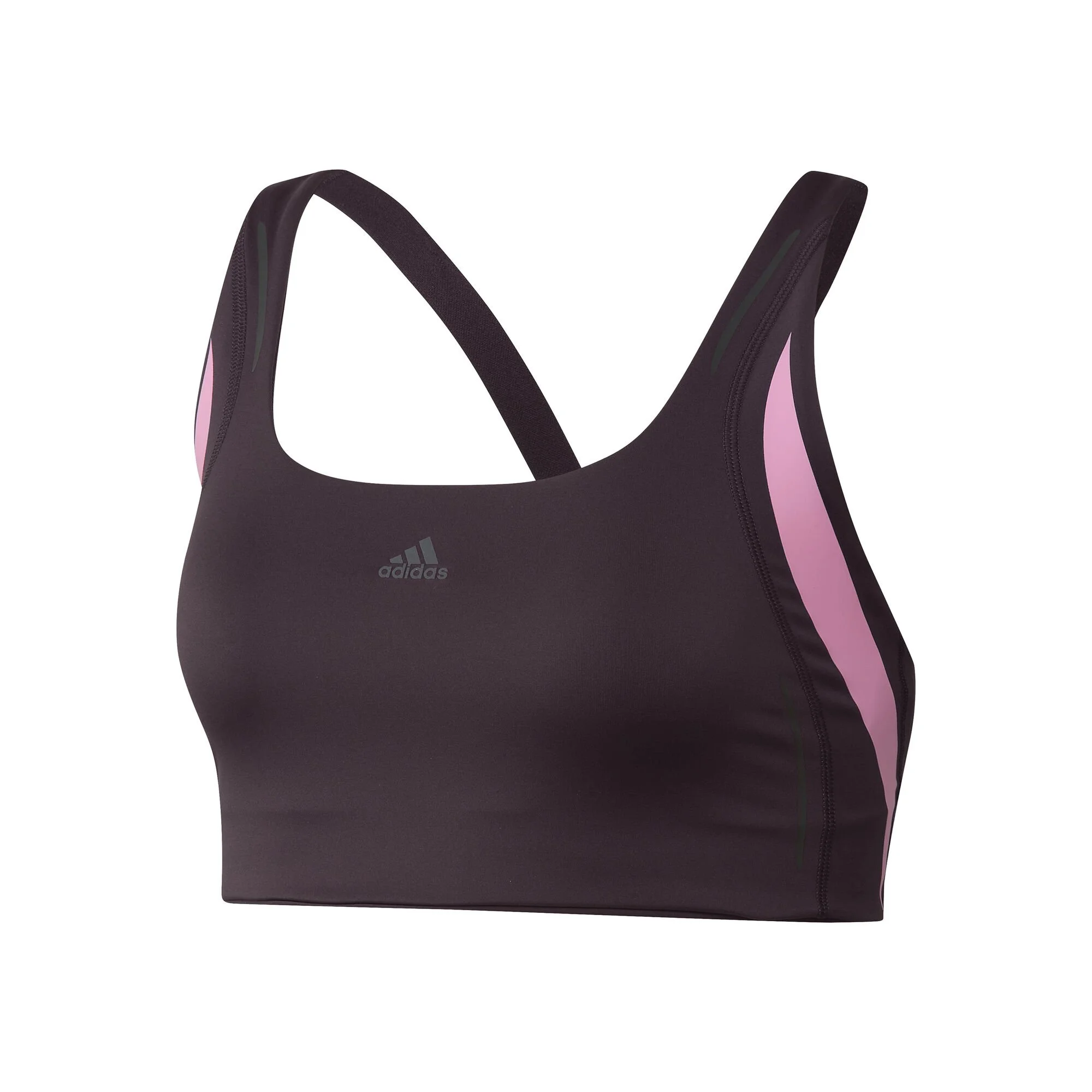 ADIDAS PWI L Medium-Support High Intensity Reggiseni Sportivi Donna - Nero, Rosa