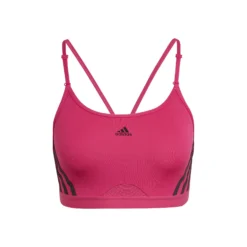 ADIDAS Aeroreact Low-Support 3 Stripes Reggiseni Sportivi Donna - Rosa
