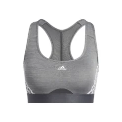 ADIDAS Aeroreact Low-Support 3 Stripes Reggiseni Sportivi Donna - Grigio