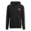 ADIDAS 3 Stripes French Terry Felpa Con Cappuccio Uomini - Nero