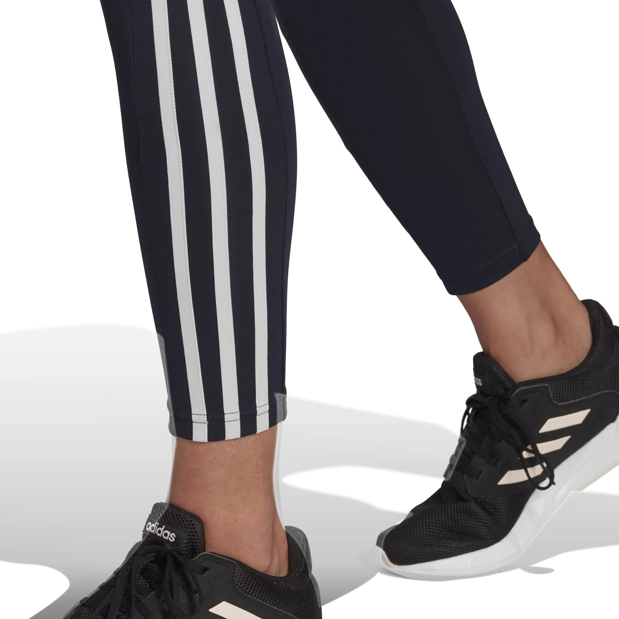 ADIDAS Designed To Move High-Rise 3-Stripes 7/8 Sport Calzamaglia Donna - Blu, Bianco - immagine 5