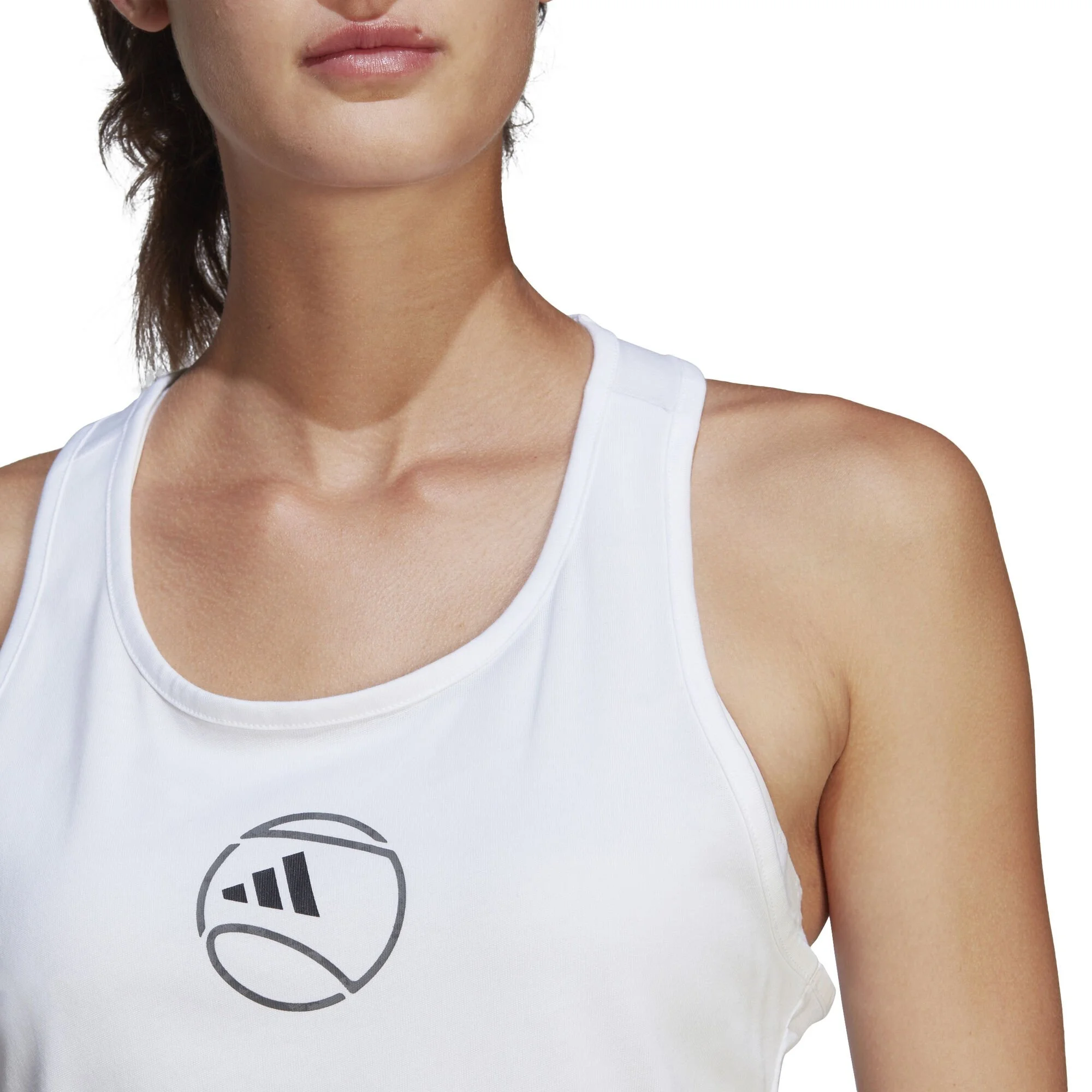 ADIDAS AEROREADY Graphic Canottiera Donna - Bianco - immagine 6