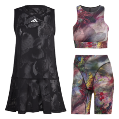 ADIDAS Melbourne Abito Donna - Nero, Multicolore