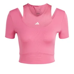 ADIDAS Training HIIT AEROREADY Crop Training Maglietta Donna - Rosa