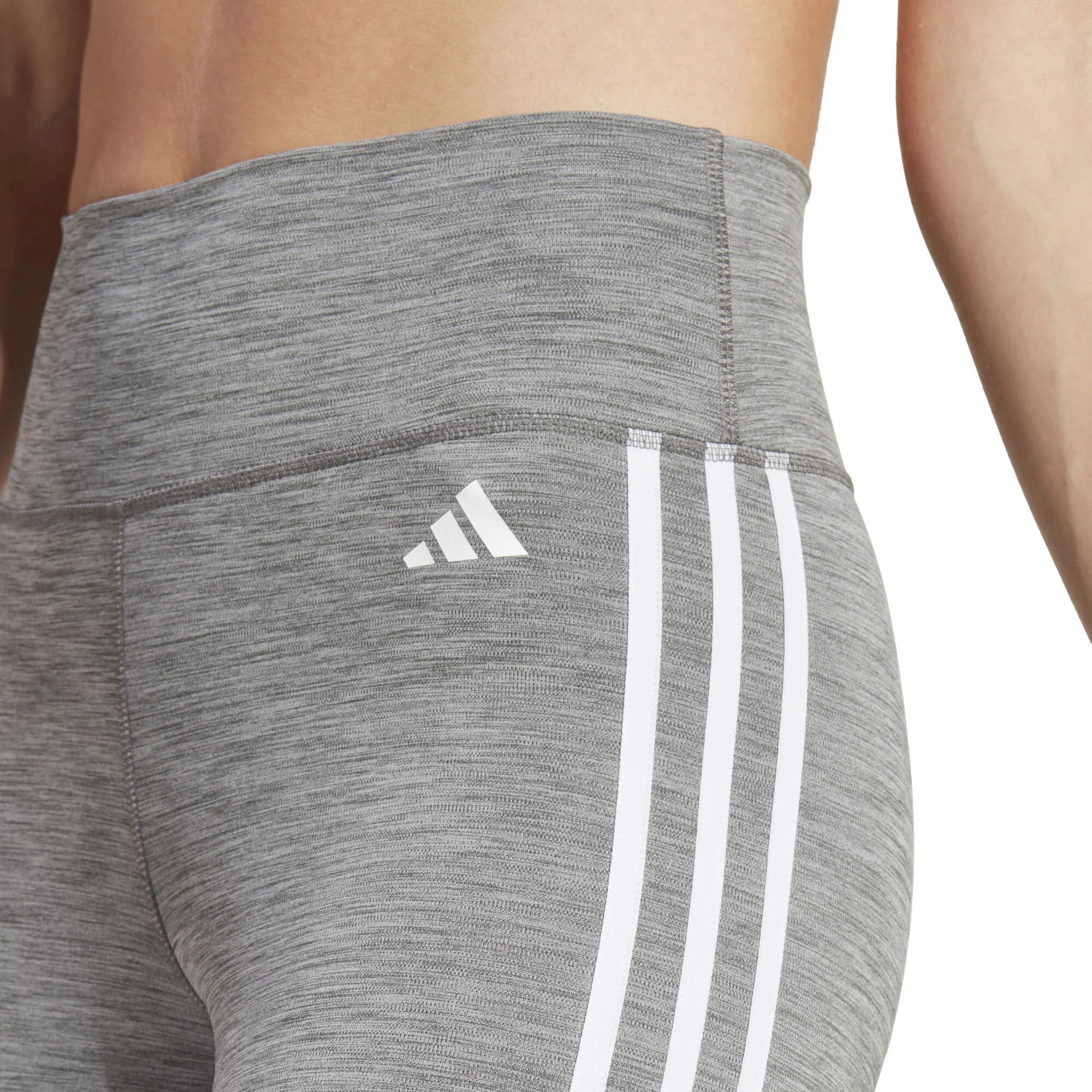 ADIDAS Essentials Train 3-Stripes High-Waisted Calzamaglia Donna - Grigio - immagine 4