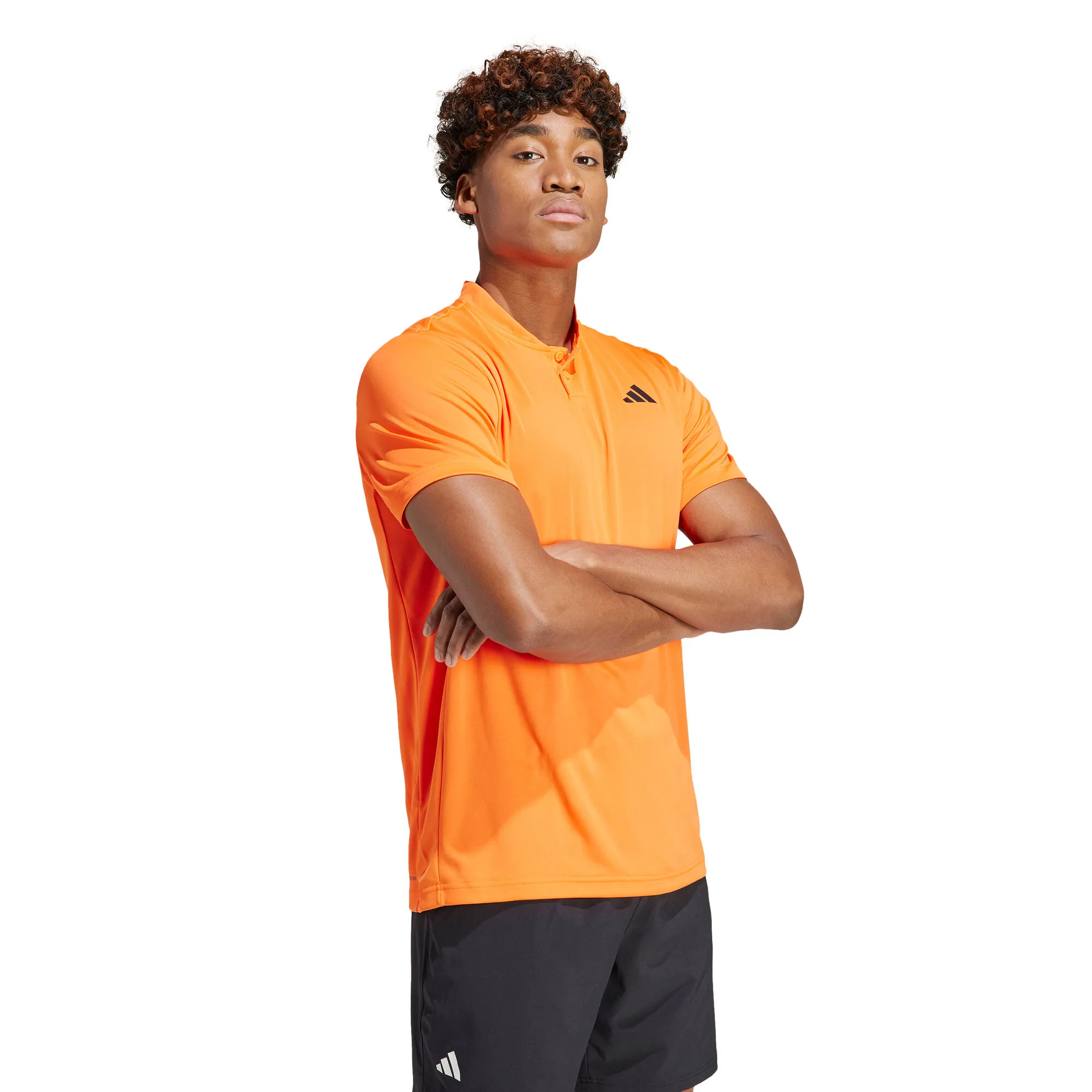 ADIDAS Club Henley Polo Uomini - Arancione - immagine 5