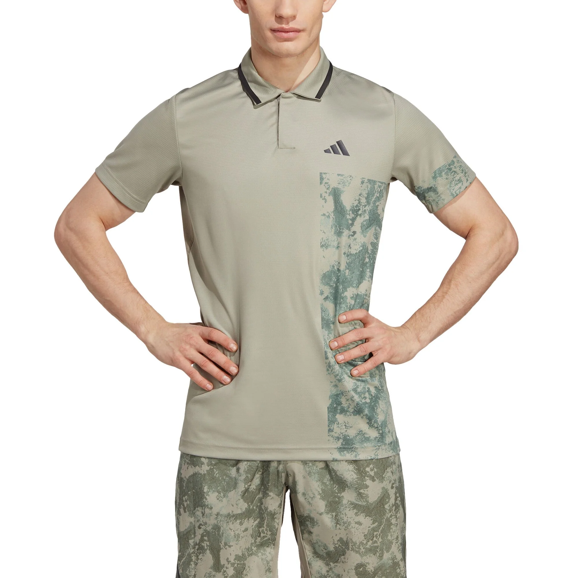ADIDAS Paris Freelift Polo Uomini - Grigio - immagine 4