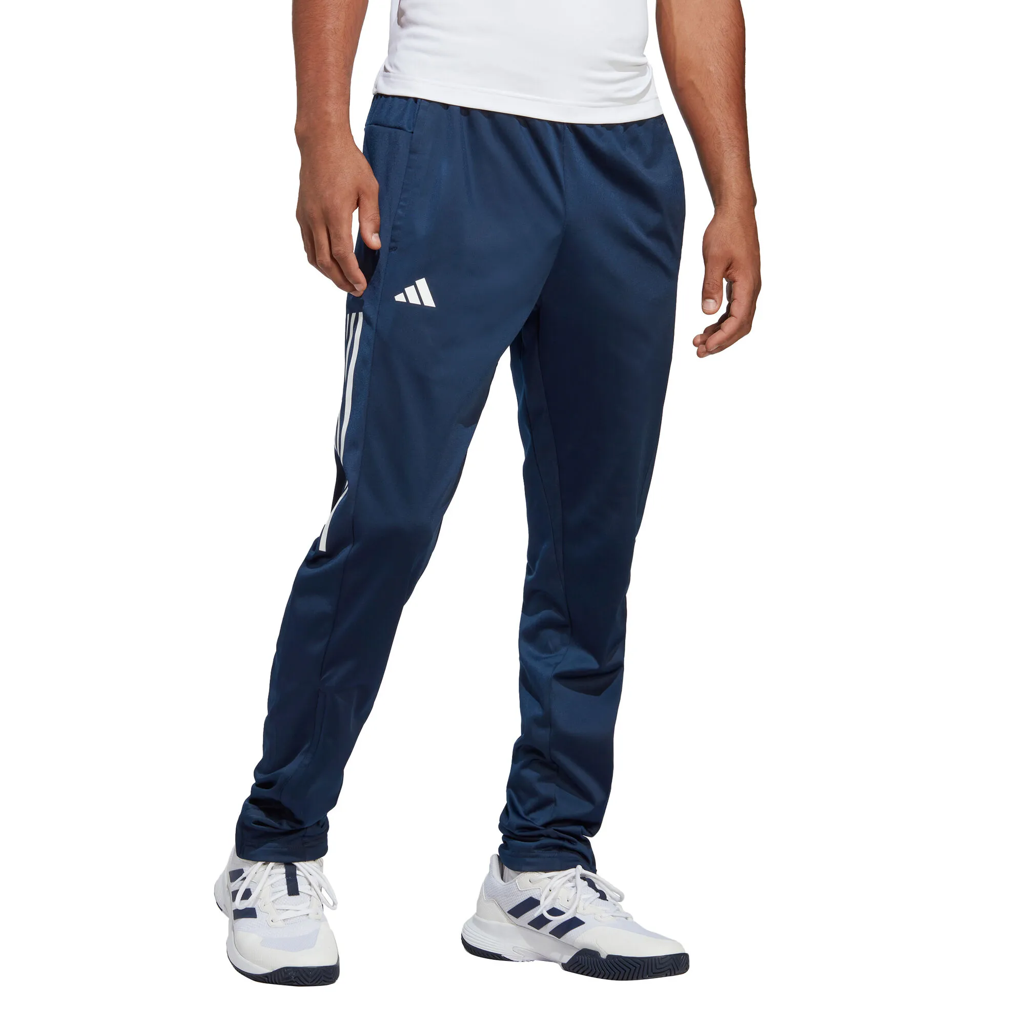 ADIDAS 3-Stripes Knitted Pantalone Da Allenamento Uomini - Blu Scuro - immagine 2