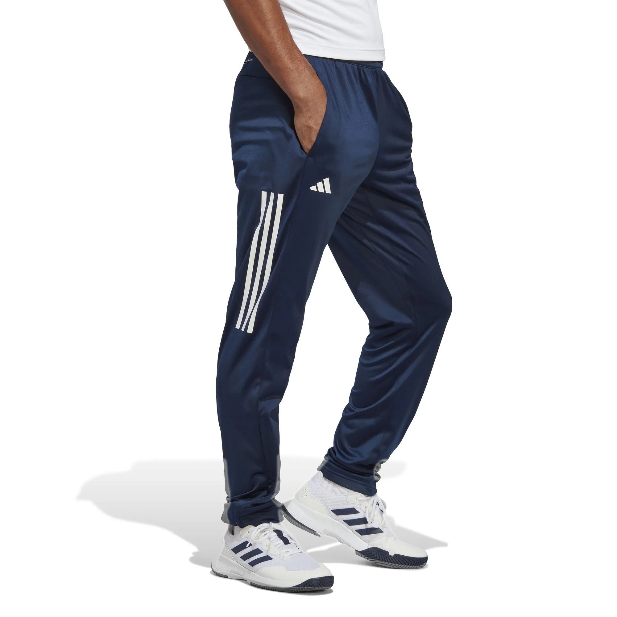 ADIDAS 3-Stripes Knitted Pantalone Da Allenamento Uomini - Blu Scuro - immagine 4