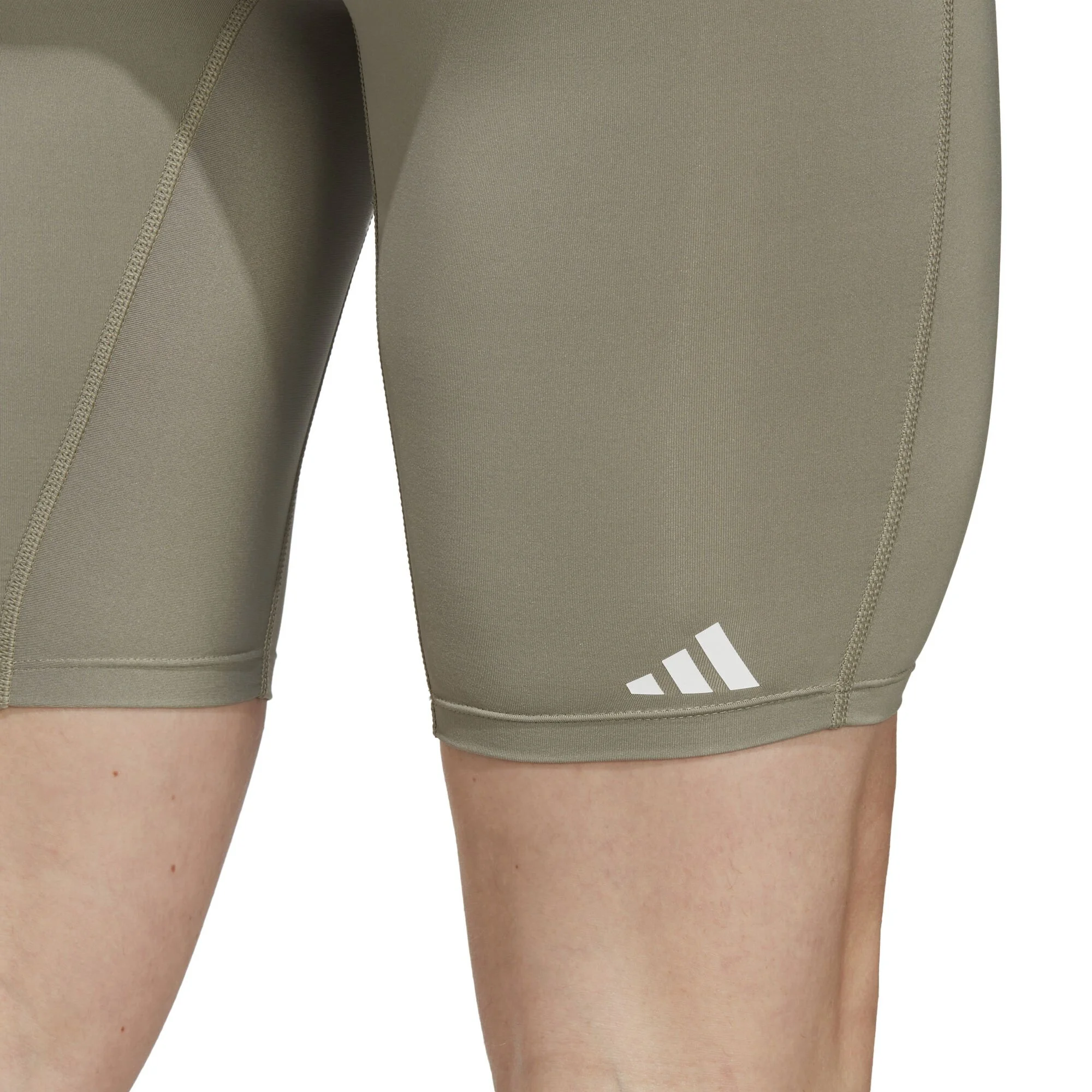 ADIDAS Techfit Training Short Calzamaglia Uomini - Oliva, Nero - immagine 5