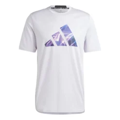 ADIDAS Designed For Movement HIIT Training Maglietta Uomini - Bianco, Lilla