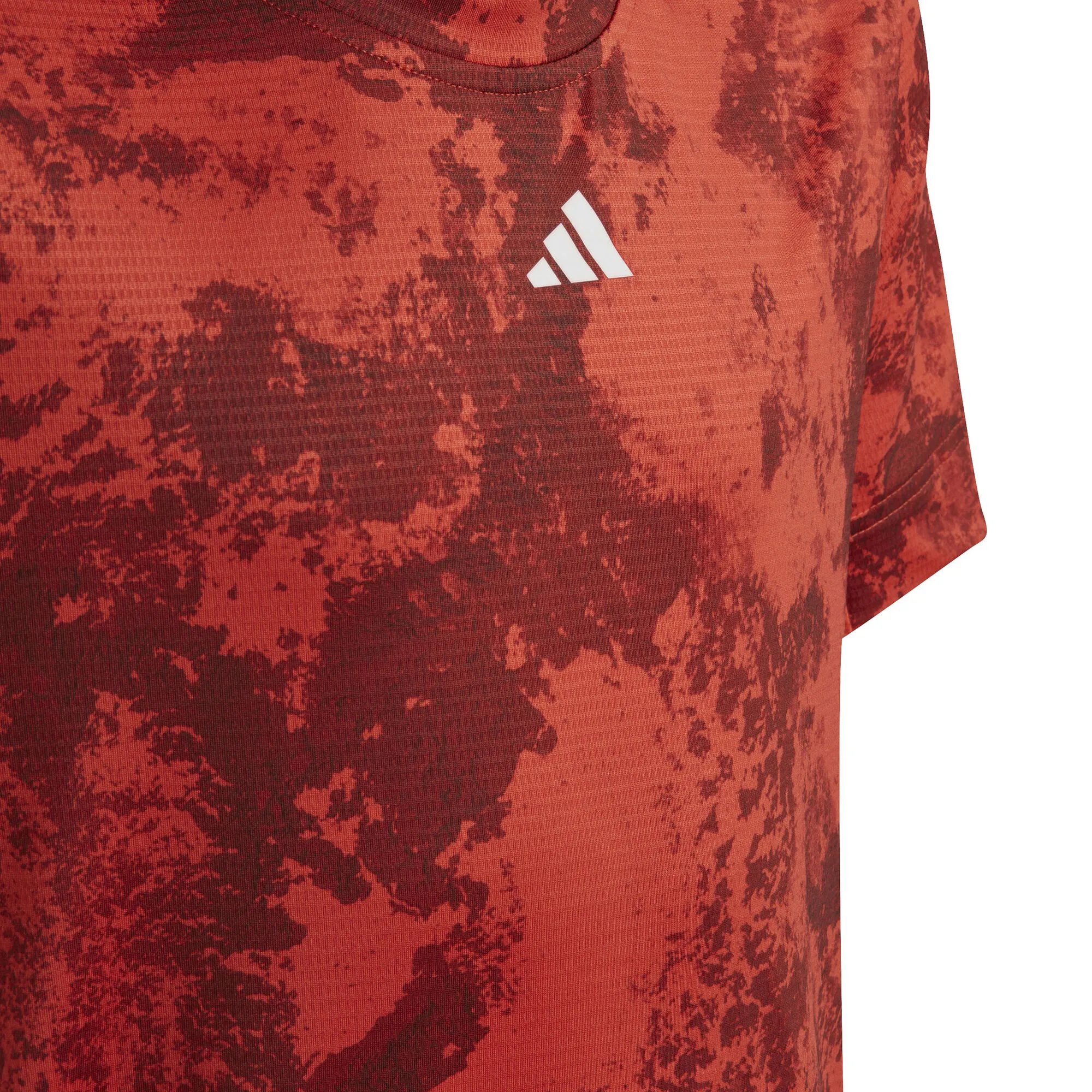 ADIDAS Q2 Maglietta Ragazzi - Arancione, Rosso - immagine 3