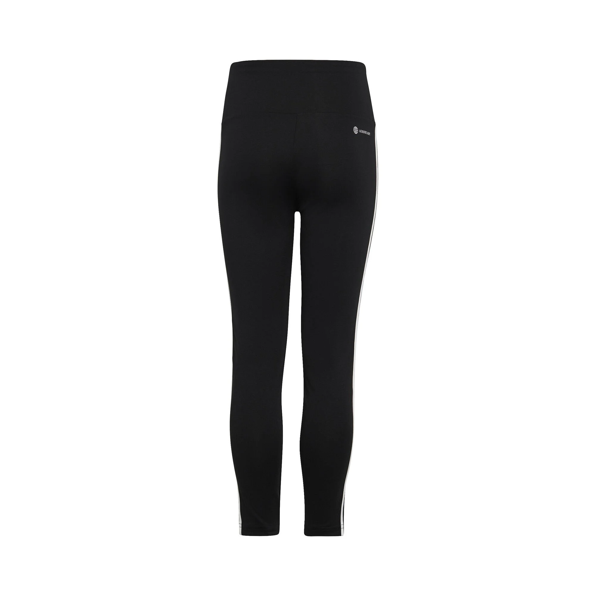 ADIDAS Essentials Train AEROREADY3-Stripes High-Waisted Training Calzamaglia Ragazze - Nero, Bianco - immagine 2