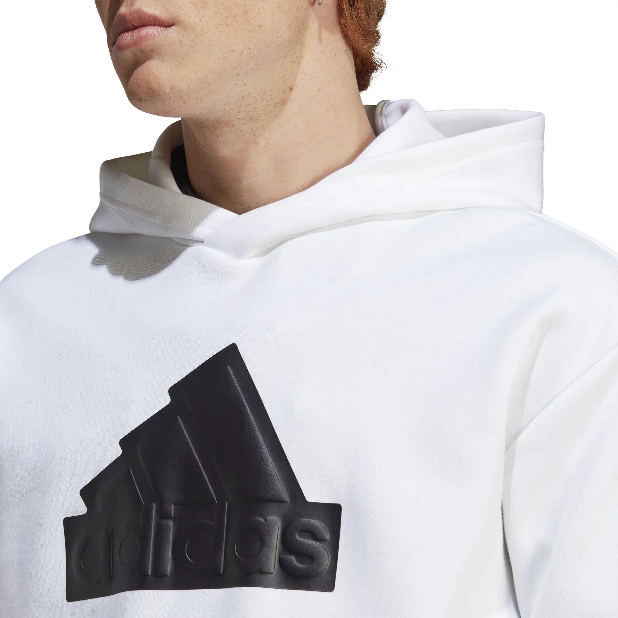 ADIDAS Future Icon Badge Of Sport Felpa Con Cappuccio Uomini - Bianco, Nero - immagine 5