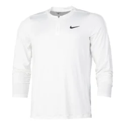 Nike Dri-Fit Advantage Half-Zip Manica Lunga Uomini - Bianco
