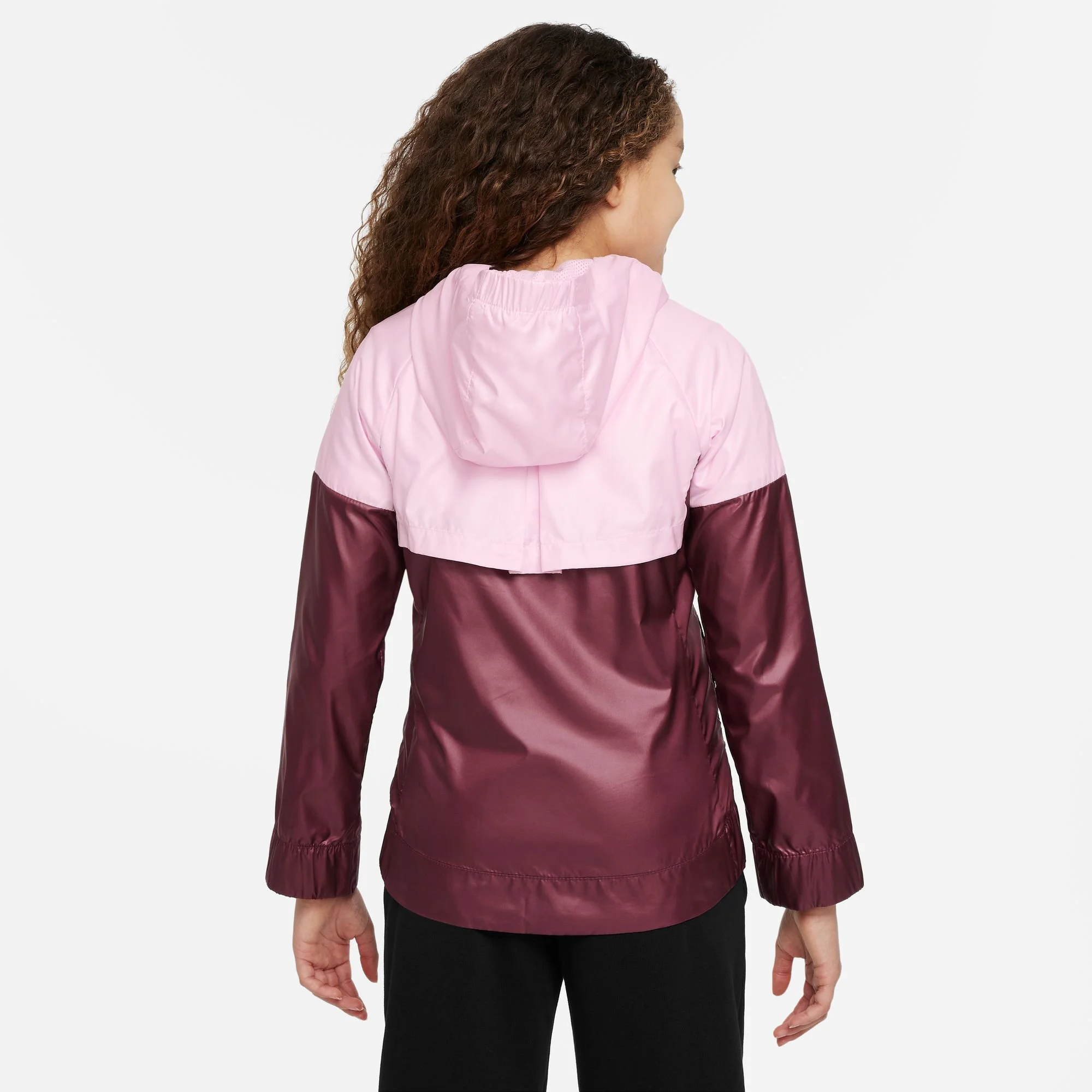 Nike Sportswear Windrunner Giacca Da Allenamento Ragazze - Rosso Scuro, Rosa - immagine 5