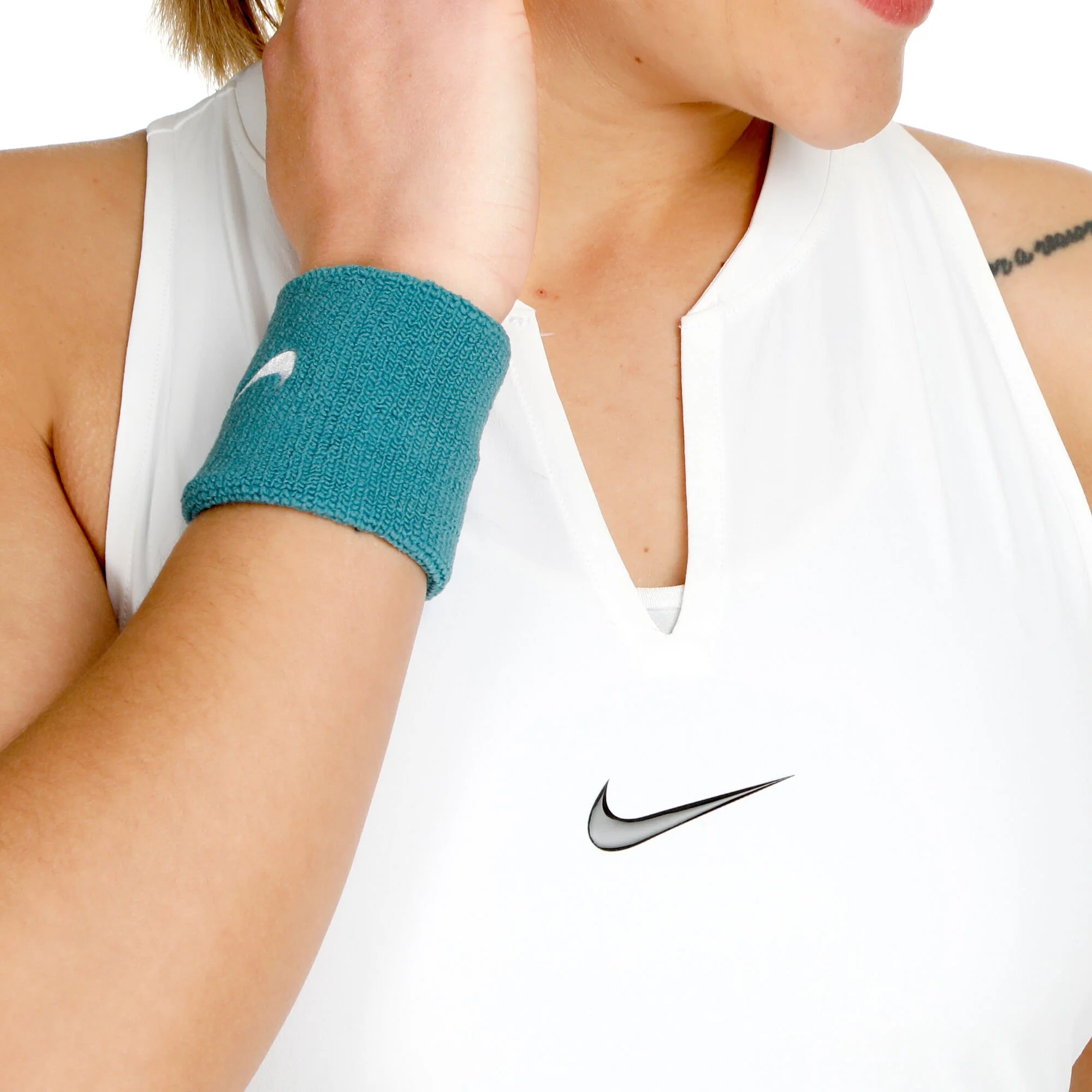 Nike Dri-Fit Club Abito Donna - Bianco - immagine 6