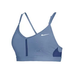 Nike Dri-Fit Indy V-Neck Reggiseni Sportivi Donna - Blu Scuro