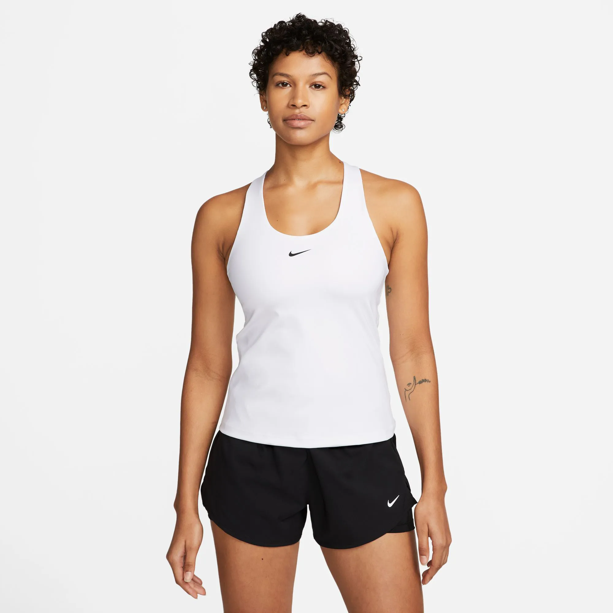 Nike Dri-Fit Swoosh Bra Canottiera Donna - Bianco - immagine 4