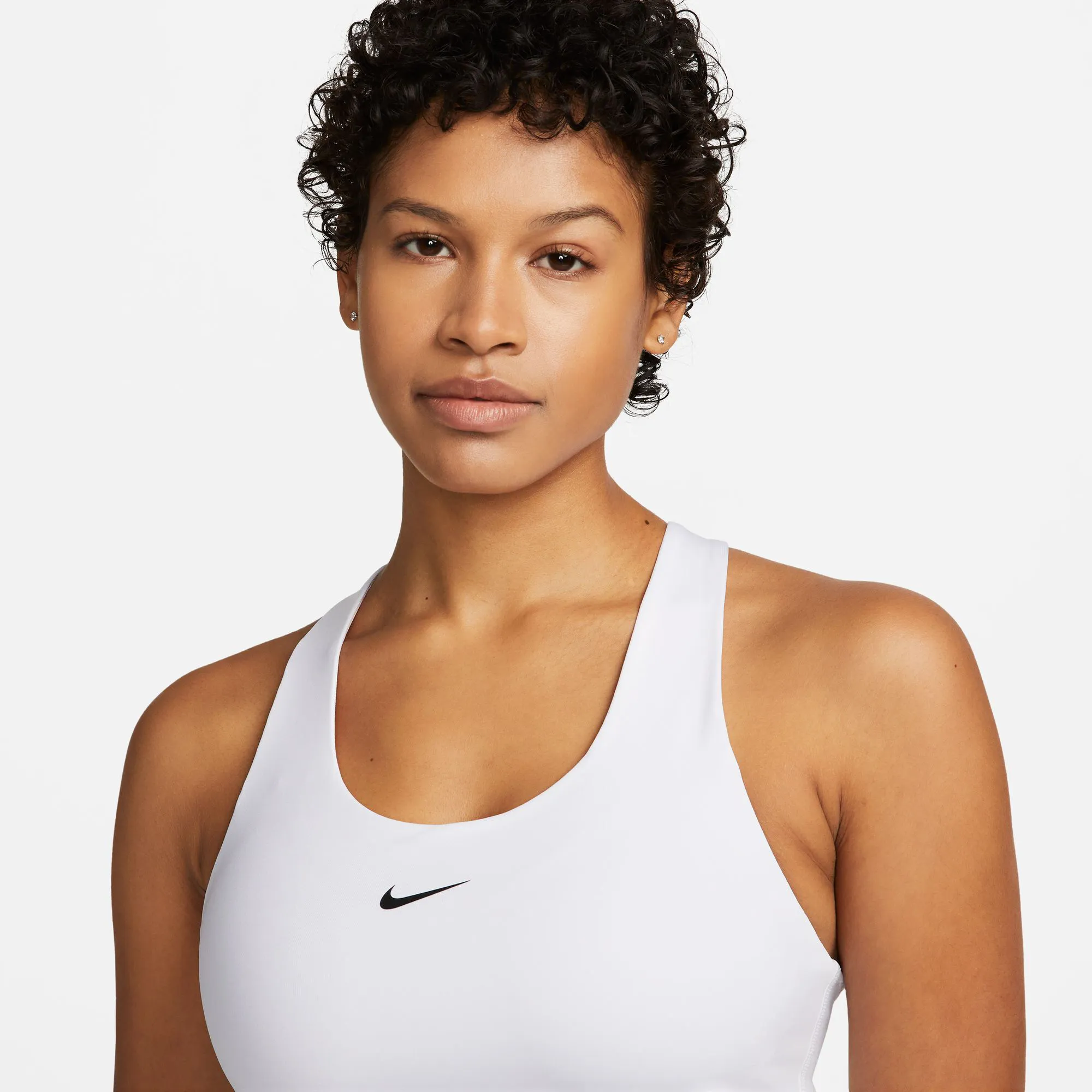 Nike Dri-Fit Swoosh Bra Canottiera Donna - Bianco - immagine 7